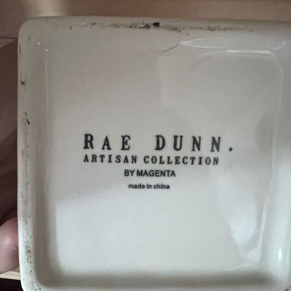 Rae Dunn Artisan Collection "DREAM" Caddy Vase White Ceramic Farmhouse Decor - Picture 5 of 9